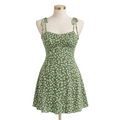 Floral Tie-Shoulder Fit & Flare Mini Dress