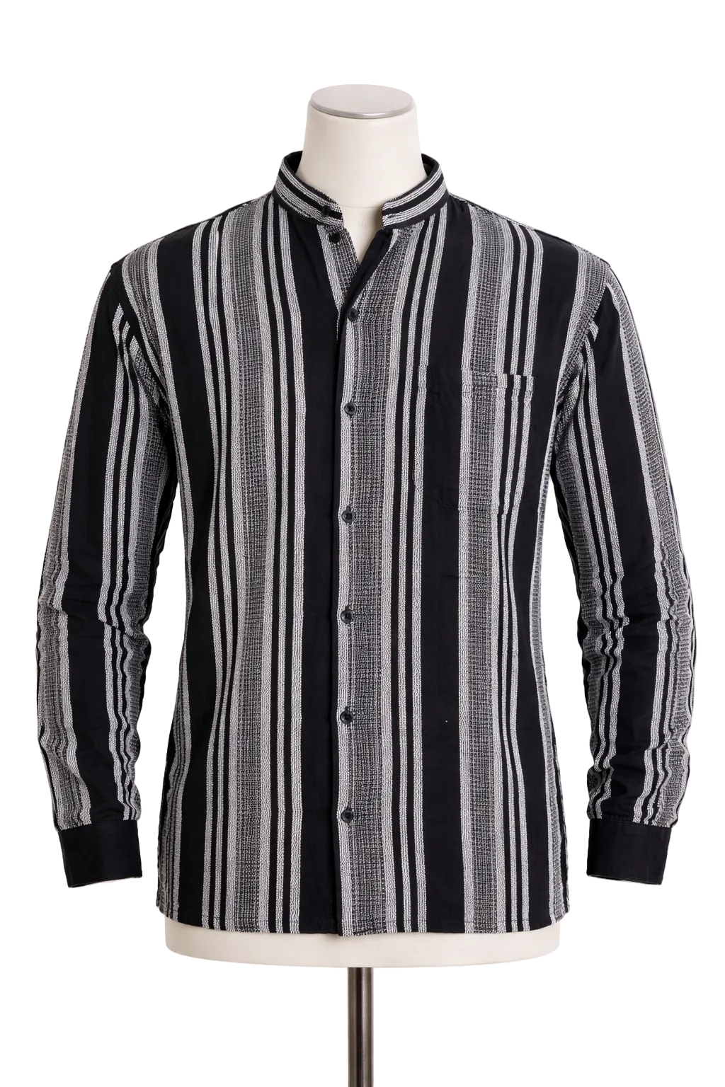 Full Sleeve Striped Cotton Shirt