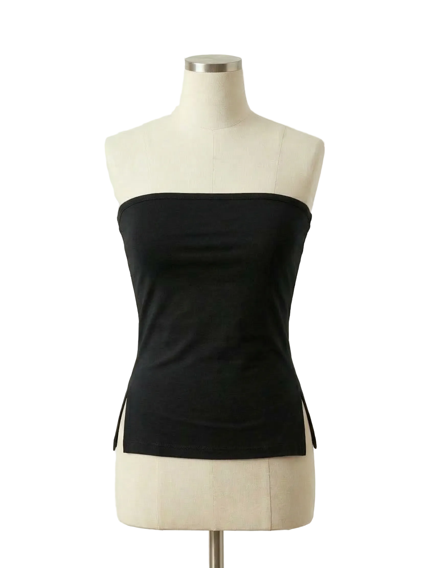 Tube Sild Slit Crop Top
