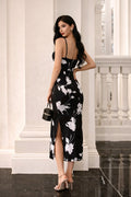 Midnight Bloom Slip Dress
