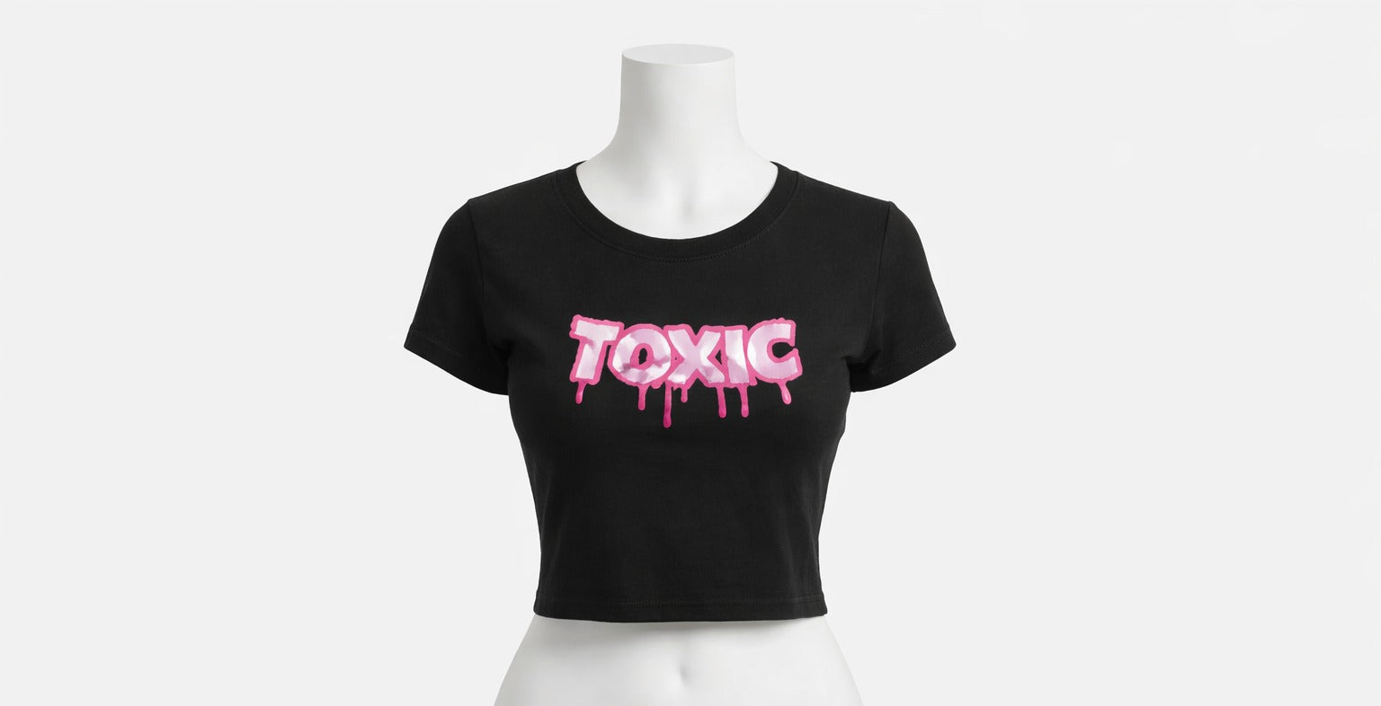 Toxic Drip Crop Tee
