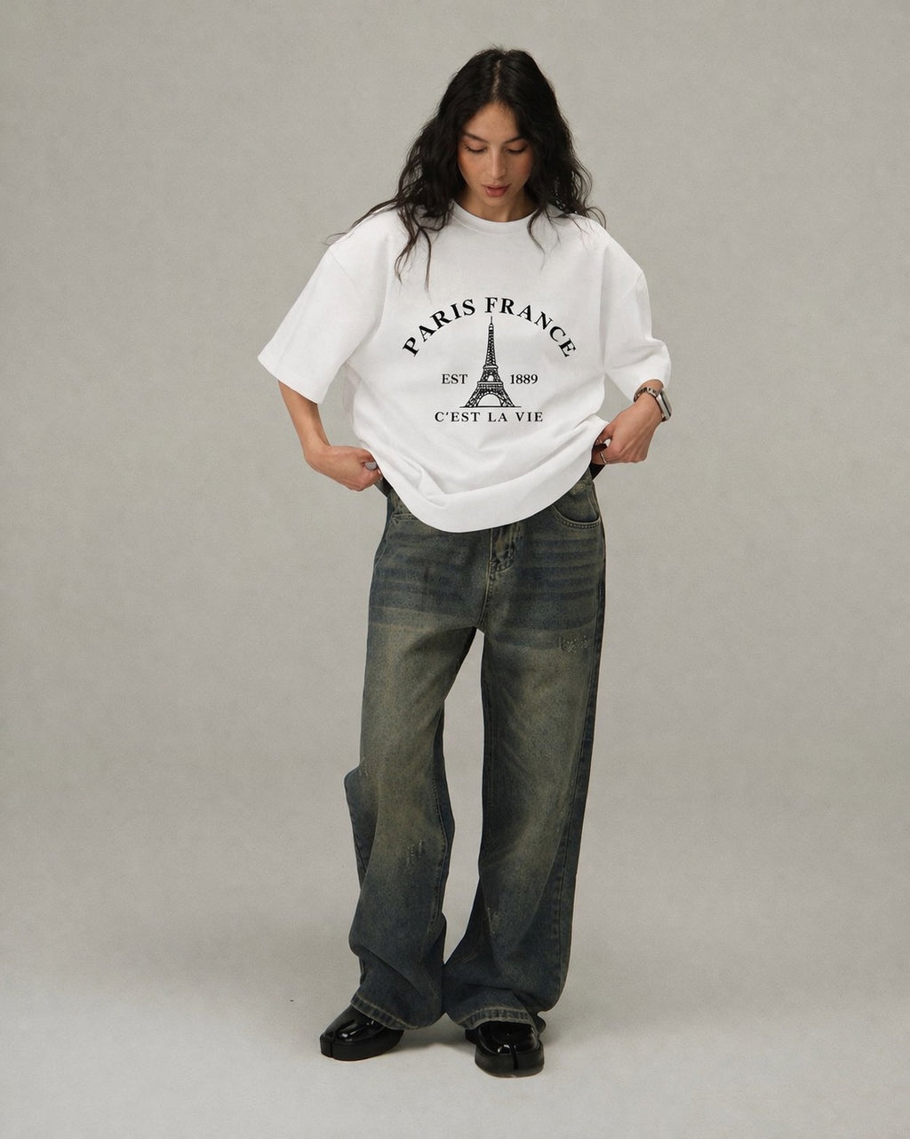 Paris C’est La Vie Oversized Tee